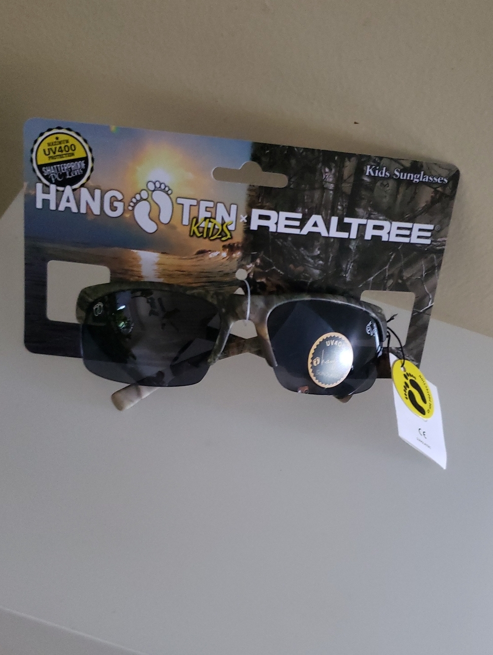 Hang Ten Kids BNIP REALTREE Shatterproof Lens , Sunglasses Ages 3+
